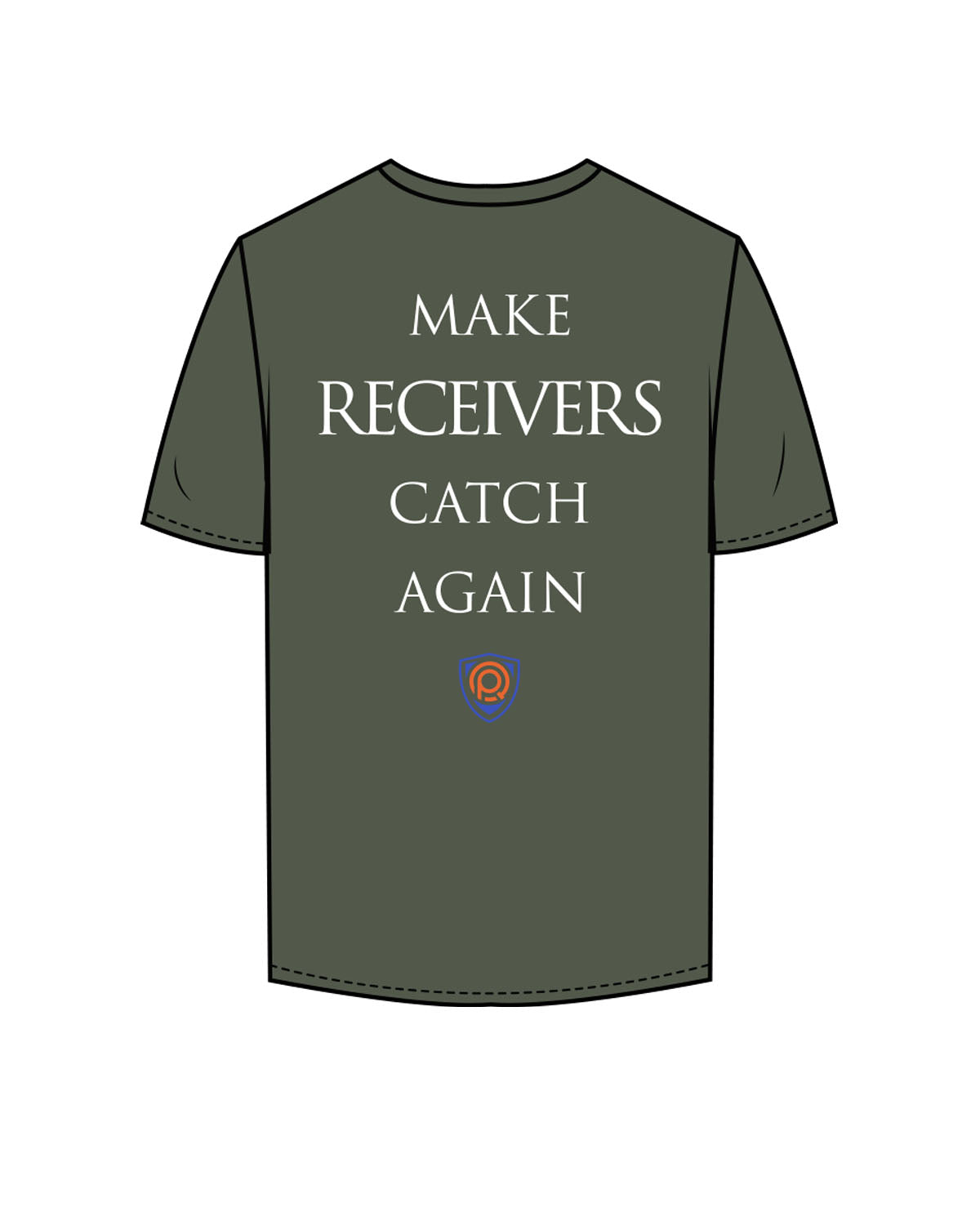The Mens Tee - Cypress - PURE QUALITY - Left Chest Logo Stacked & Center Back Logo Stacked - Printed - Full Color