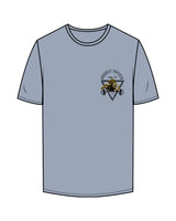 The Mens Tee - Powder - Crossfit Trifecta - Left Chest - Printed - Full Color