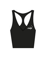 The Racer Tank - Black - Training Mate - Left Chest & Center Back - Printed - White