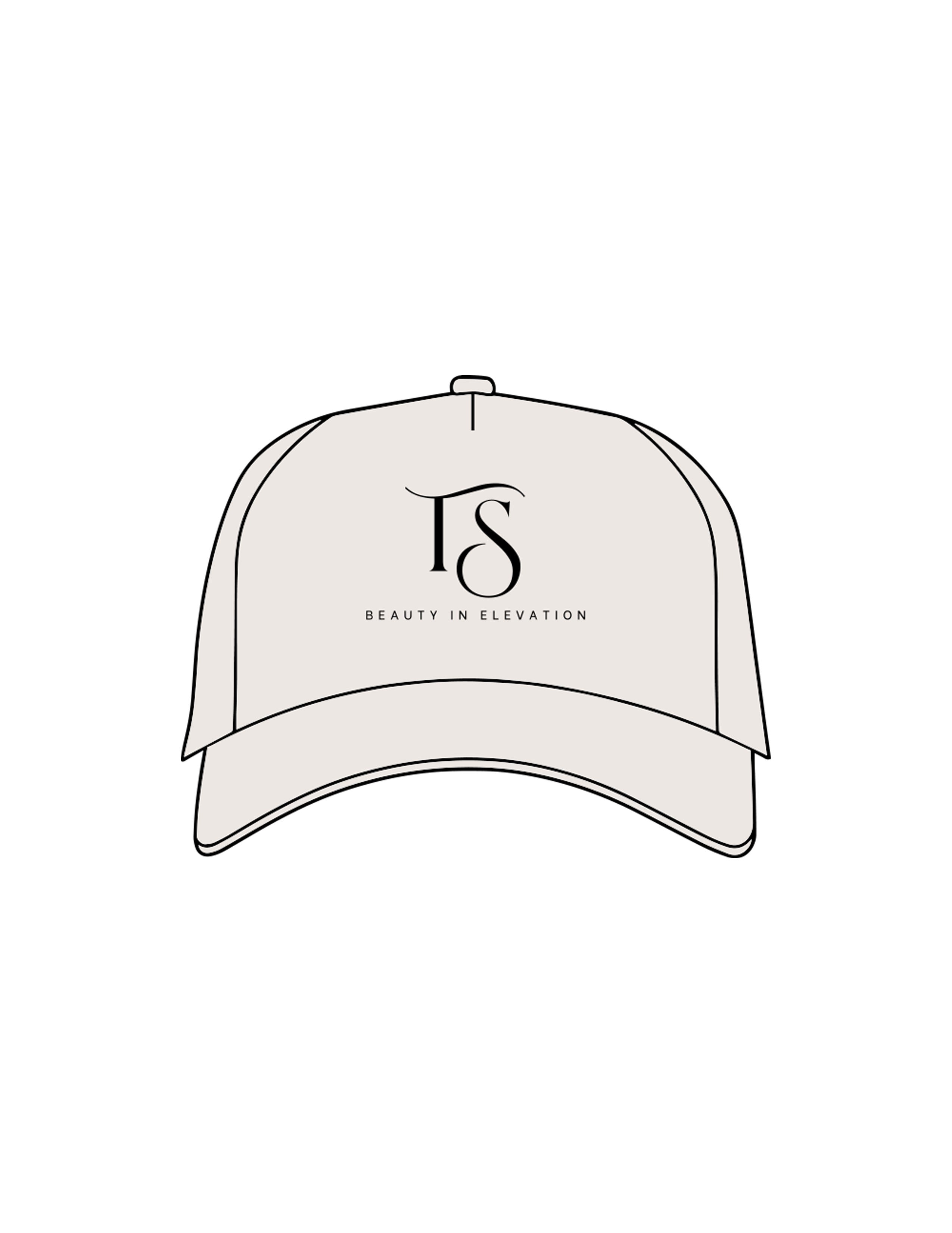 The Canvas Cap - Bone - Team Sculpted - Center Crown Stacked & Left Side Panel - Printed - Black
