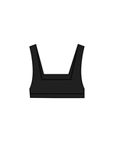 The Box Cut Bra - Black - Training Mate - Center Chest "Training Mate" - Printed - Black