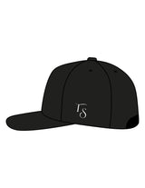 The Canvas Cap - Black - Team Sculpted - Center Crown Stacked & Left Side Panel - Printed - White