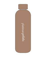 The Water Bottle - Latte - Platinum Pilates - Center Body - Printed - White