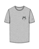 The Mens Tee - Heather - Collaborative Dog - Left Chest & Back Stacked - Full Color