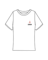 The Baby Tee - White - Corefire - Left Chest Stacked - Full Color