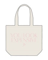 The Tote Bag - Natural - Platinum Pilates - Center  "Look Expensive" - Printed - Pink