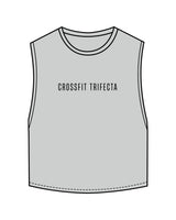 The Crop Muscle Tank - Storm - Crossfit Trifecta - Center Chest & Back Center - Printed - Full Color