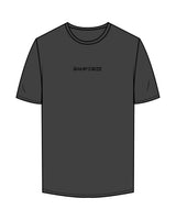The Mens Tee - Charcoal - Ramp N Rize - Center Chest & Back Stacked - Black