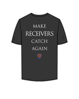 The Mens Tee - Charcoal - PURE QUALITY - Left Chest Logo Stacked & Center Back Logo Stacked - Printed - Full Color