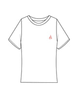 The Baby Tee - White - Corefire - Left Chest & Back Center - Full Color
