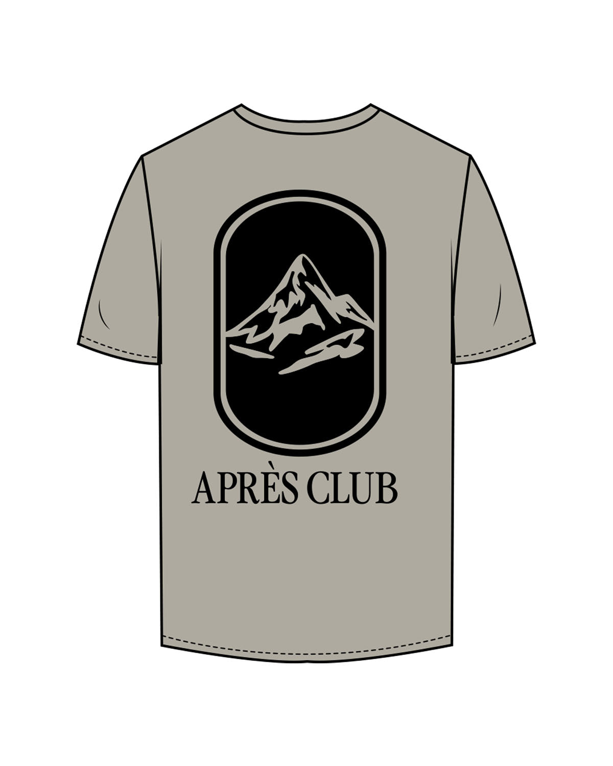 The Mens Tee - Eucalyptus - Lagree Tahoe - Left Chest & Center Back Stacked Logo - Printed - Black