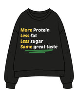 The Womens Crewneck - Black - MBC LA COSTA - Center Chest 4 Stacks & Center Back Neckline - Printed - Full Color