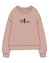 The Midweight Unisex Crewneck - Washed Clay - Team Sculpted - Center Chest Stacked - Printed - Black