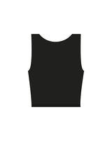 The Square Neck Tank - Black  - Platinum Pilates - Front Center Chest - Printed - White