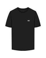 The Mens Tee - Black - Aesthetics Injector - Left Chest - DO - White