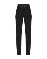The Basic Legging - Black - Platinum Pilates - Center Back Waist - Printed - White