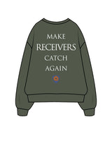 The Mens Crewneck - Cypress - PURE QUALITY - Center Chest Stacked & Center Back Logo Stacked - Printed - Full Color