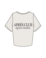 The Crop Tee - Bone - Lagree Truckee- Left Chest Stacked Logo & Center Back Stacked - Printed - Charcoal