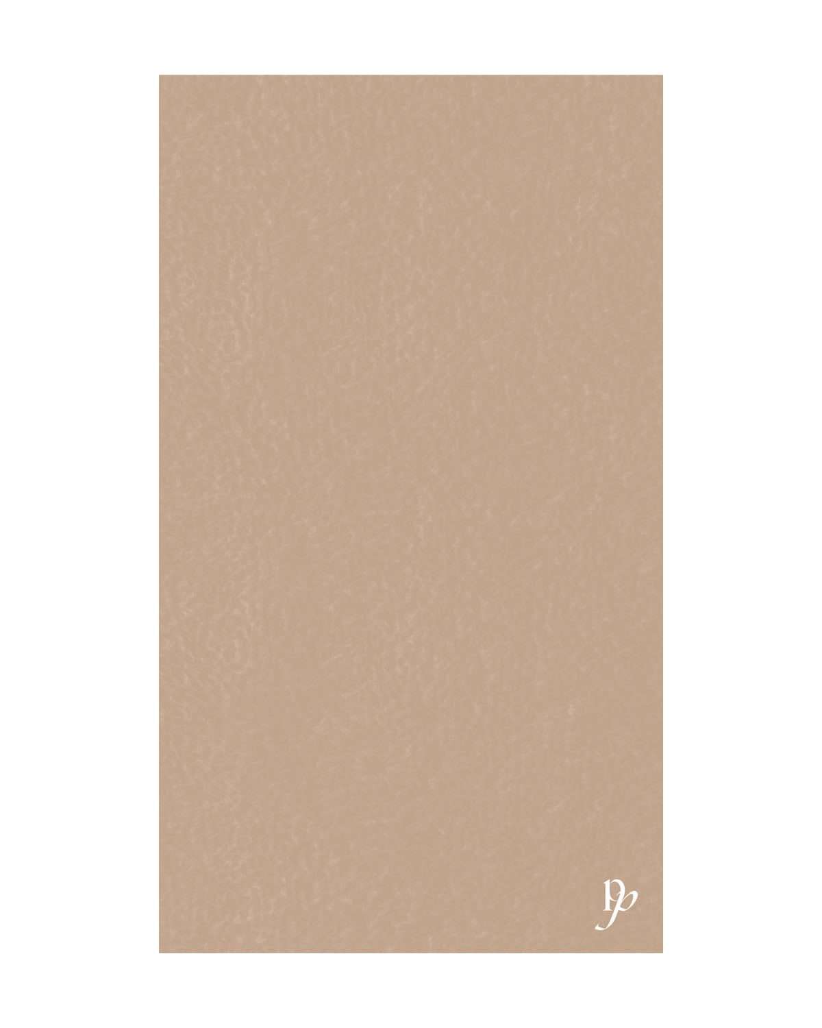 The Gym Towel - Tan - Platinum Pilates - Bottom Left "Icon" - Embroidered - White - THE GYM TOWEL BAG - Black - Center Body - Printed - White