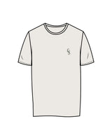 The Mens Tee - Bone -  - Christian Singles Hub - Left Chest CS - Printed - Dark Green