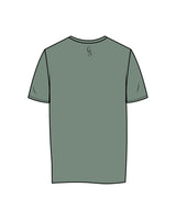 The Mens Tee - Sage - Christian Singles Hub - Center Chest Stacked & Center Back Neckline - Printed - Dark Green
