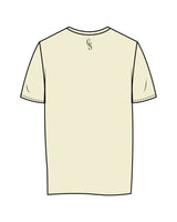 The Womens Tee - Butter - Christian Singles Hub - Center Chest Stacked & Center Back Neckline - Printed - Dark Green