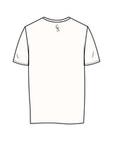 The Mens Tee - Off White - Christian Singles Hub - Center Chest Stacked & Center Back Neckline - Printed - Dark Green