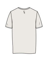 The Mens Tee - Bone - Christian Singles Hub - Center Chest Stacked & Center Back Neckline - Printed - Black