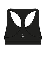 The Racer Bra - Black - Core Lab - Center Chest & Back Center - White