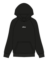 The Mens Hoodie - Black - Ethos Socks - Center Chest