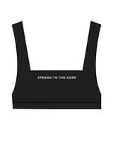 The Box Cut Bra - Black - Core Lab - Chest Center & Back Center - White