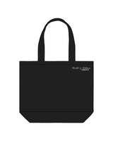 The Tote Bag - Black - LVL - Upper Left Corner - Printed - Washed Bone