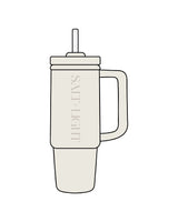 The Tumbler Cup - Off White - Salt + Light Hair Co- Center Vertical - Tone on Tone