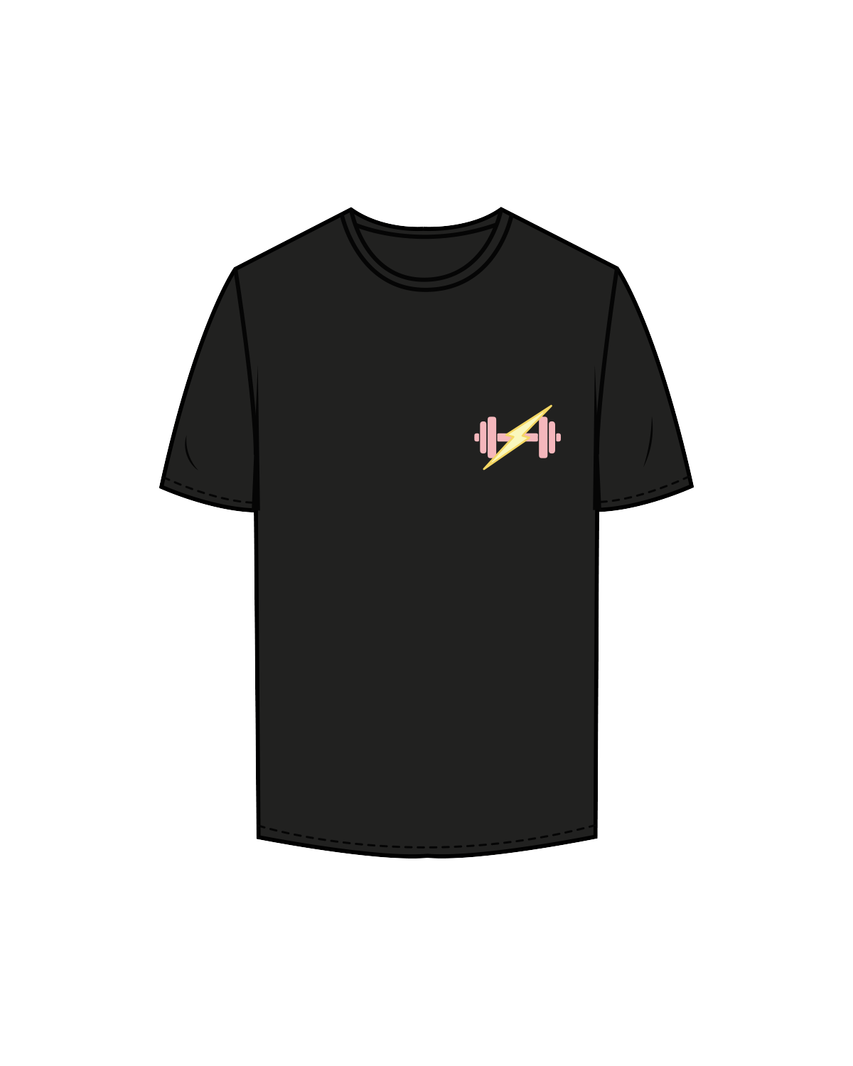 The Mens Tee - Black - Resilience Fitness - Full Color Left Chest - Full Color