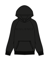 The Classic Hoodie - Black - Resilience Fitness - Center Chest - Black