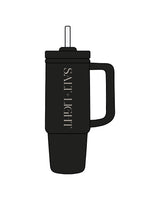 The Tumbler Cup - Black - Salt + Light Hair Co - Center Vertical - Off White