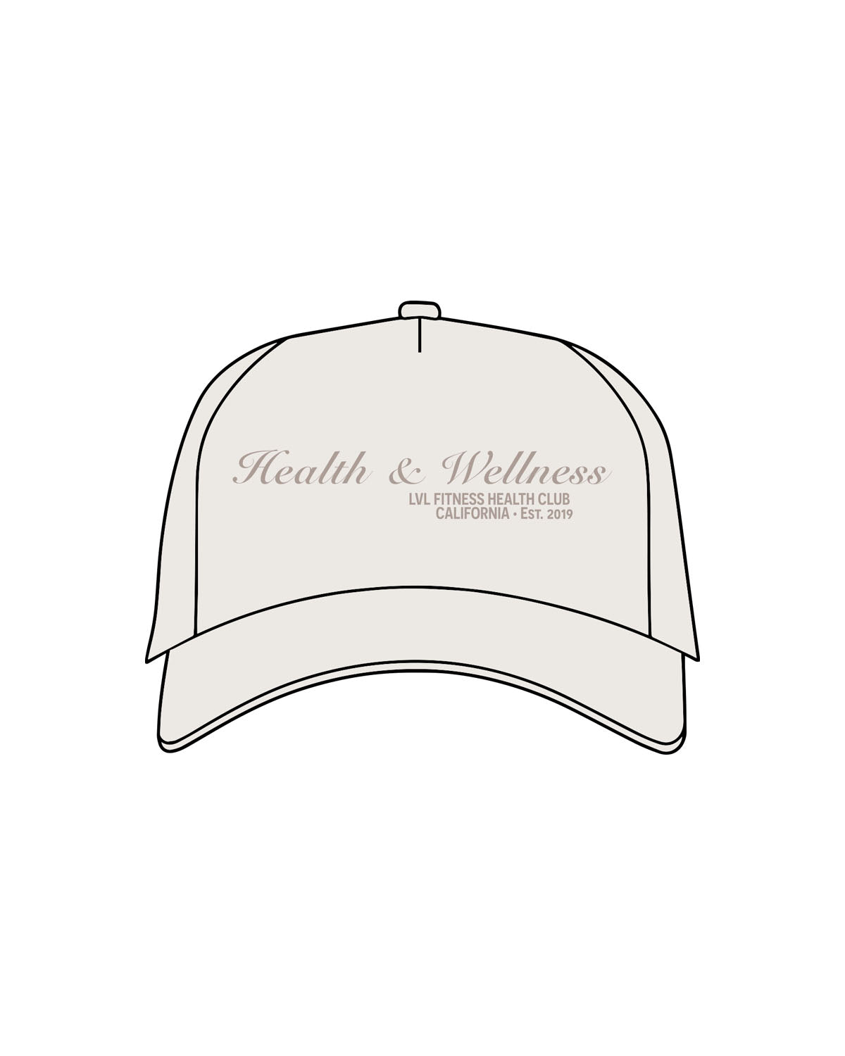 The Canvas Cap - Bone - LVL - Center Crown - Stacked - Embroidered - Tone on Tone