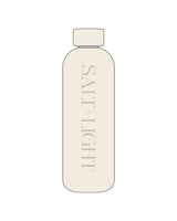 The Water Bottle - Off White - Salt + Light Hair Co- Center Vertical - Tone on Tone