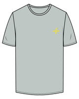 The Mens Tee - Smoke - Sweat Circuit - Left Chest - Back Cente Vertical - Printed - Full Color