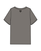 The Mens Heavyweight Tee - Washed Gray - LVL - Center Chest Arc Stacked & Back Neckline - Printed - Black