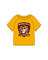 The Kids Tee - Gold - Beverly Hills - Center Chest - "Dog" - Printed - Full Color