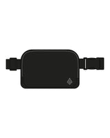 The Cross Body Bag - Black - Uprise Hot Yoga - Front Left - Embroidered - White