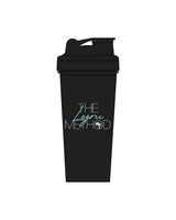 The Shaker Bottle - Black - The Lagree Method - Center Body Stacked - Full Color