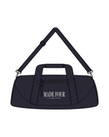 The Gym Duffel - Navy - M4Lagree - Front Center Stacked - Printed Tan