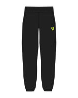 The Classic Sweatpants - Black - Commit Fitness - The Vault - Left Leg - Near Pocket - Neon Yellow
