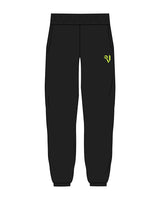 Commit Fitness - Vault Classic Sweatpants - Black on Neon Yellow -  Left Leg