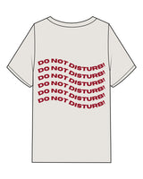 The Mens Heavyweight Tee - Washed Bone - Renew - Left Chest Stacked & Back Center Stacked - Red