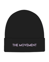 The Beanie - Black - The Mvmt by Amanda - Center - Lavender