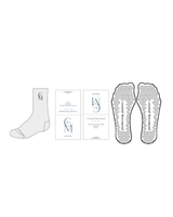 The Crew Grip Sock - Heather - Coastal Movement - Black Logo and Grip