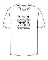 The Mens Tee - White - We The Commas - Front / Back - Black
